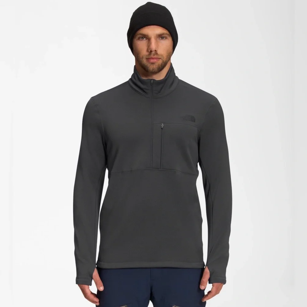 🌾‎ The North Face Men’s Tagen Half Zip Fleece Pullover in Asphalt Grey